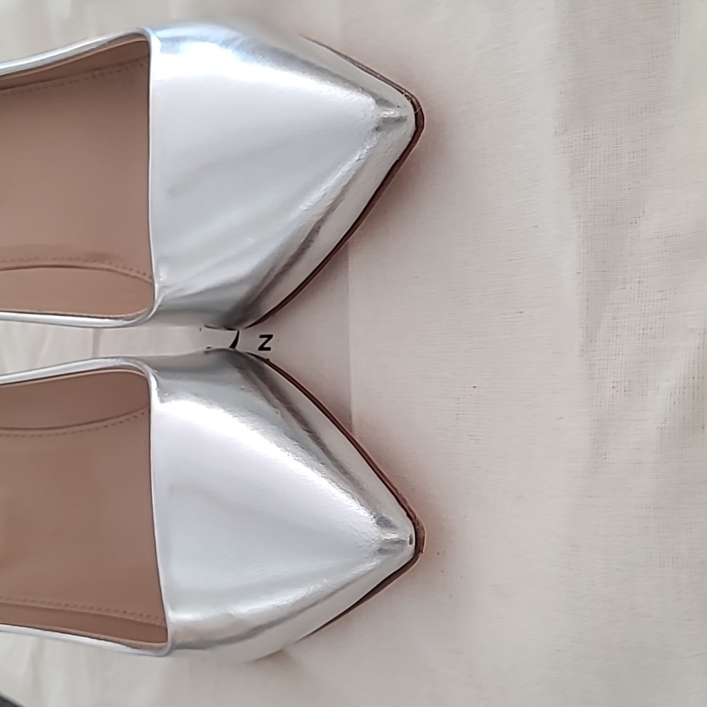 NWOT Vintage J. Crew Everly Mirror Metallic Pumps - Picture 3 of 8